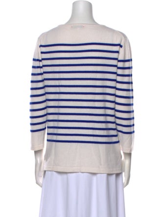 Lingua Franca Cashmere Striped Sweatshirt