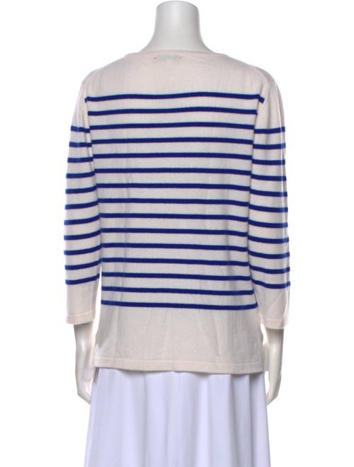 Lingua Franca Cashmere Striped Sweatshirt