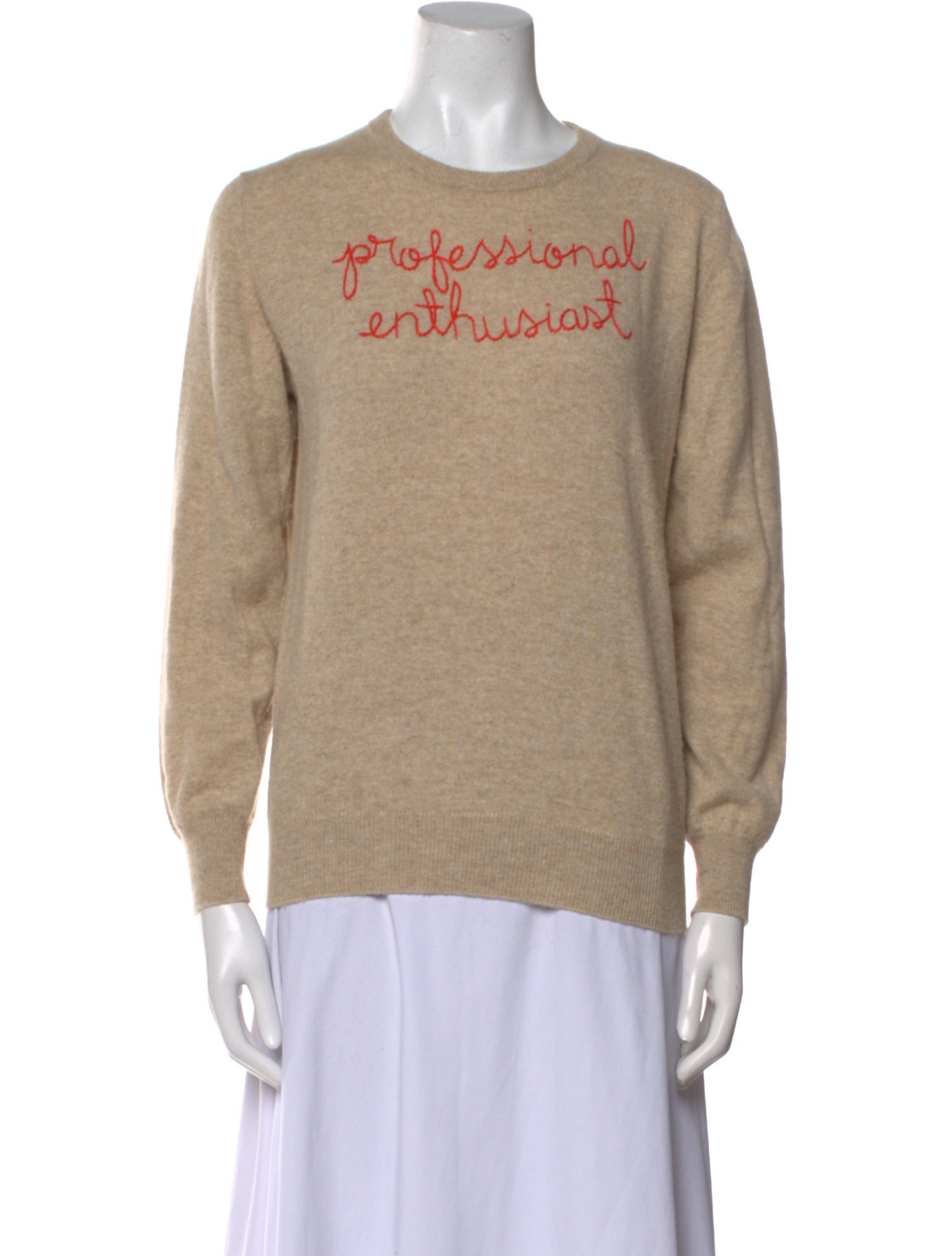 Lingua Franca Cashmere Graphic Print Sweater