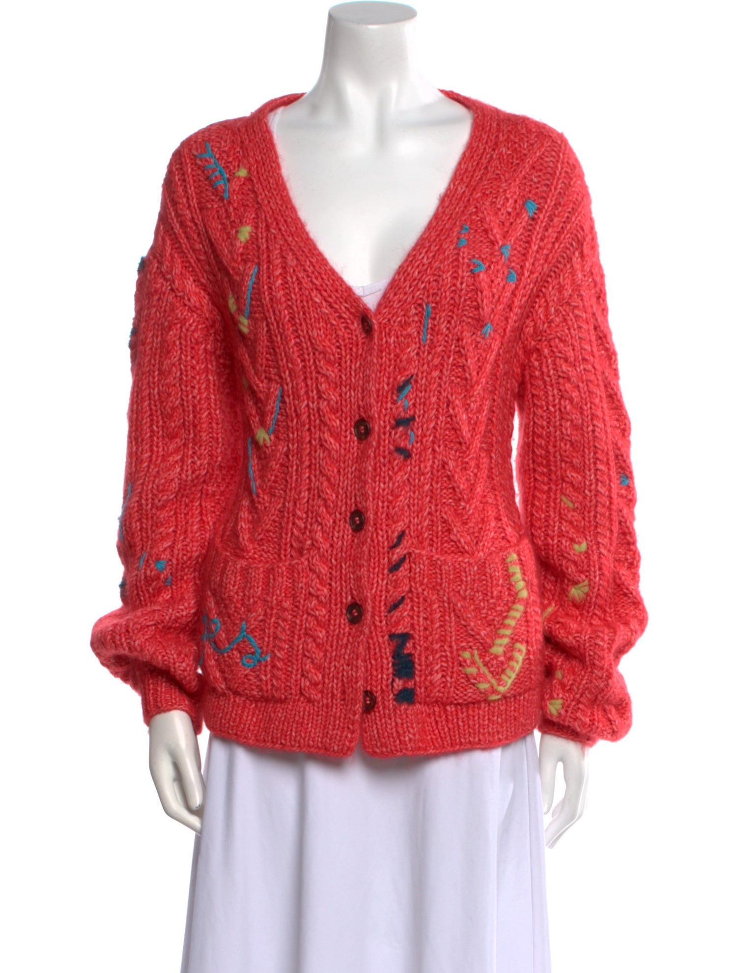 Lingua Franca Merino Wool V-Neck Sweater