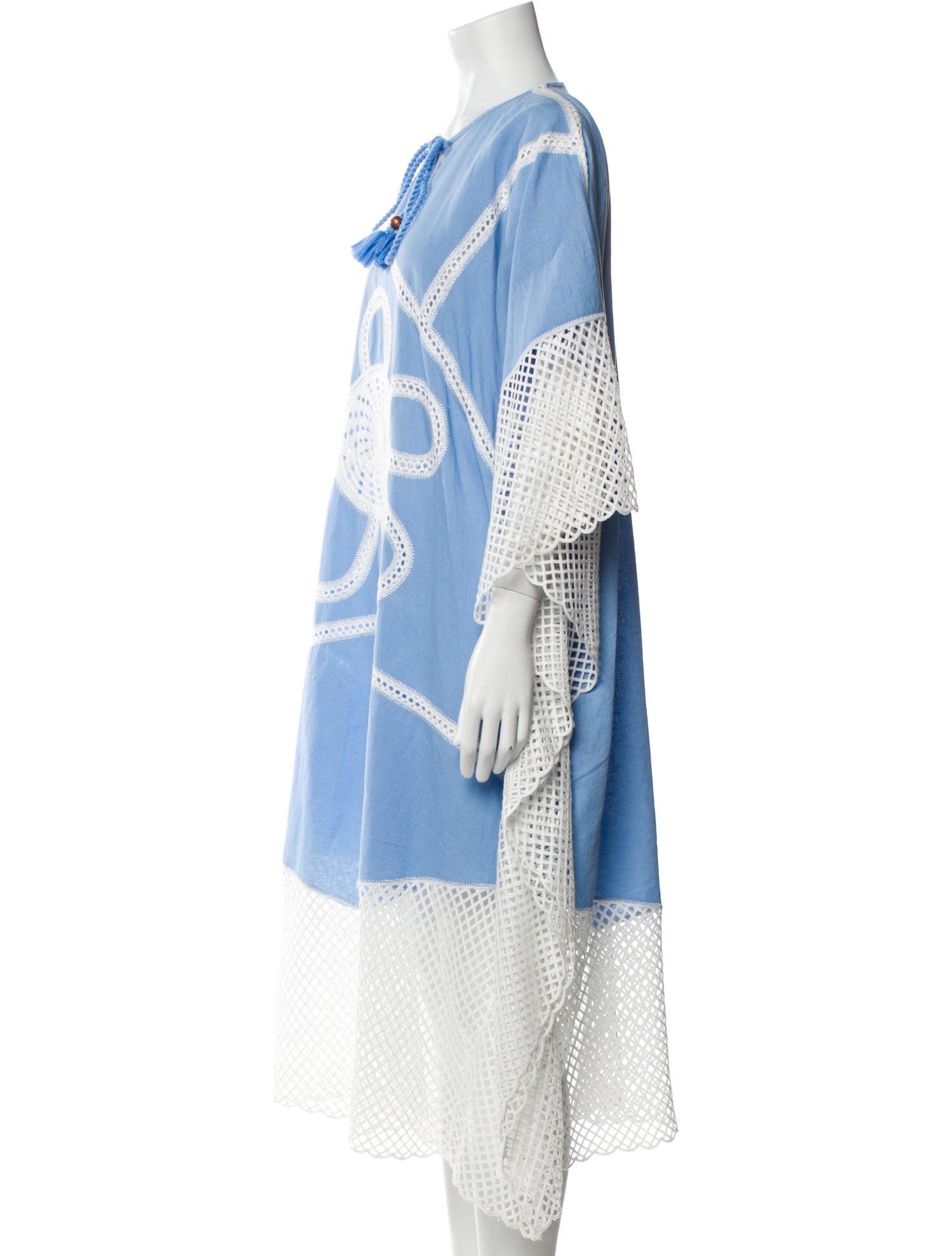 Lingua Franca Printed Midi Length Dress w/ Tags