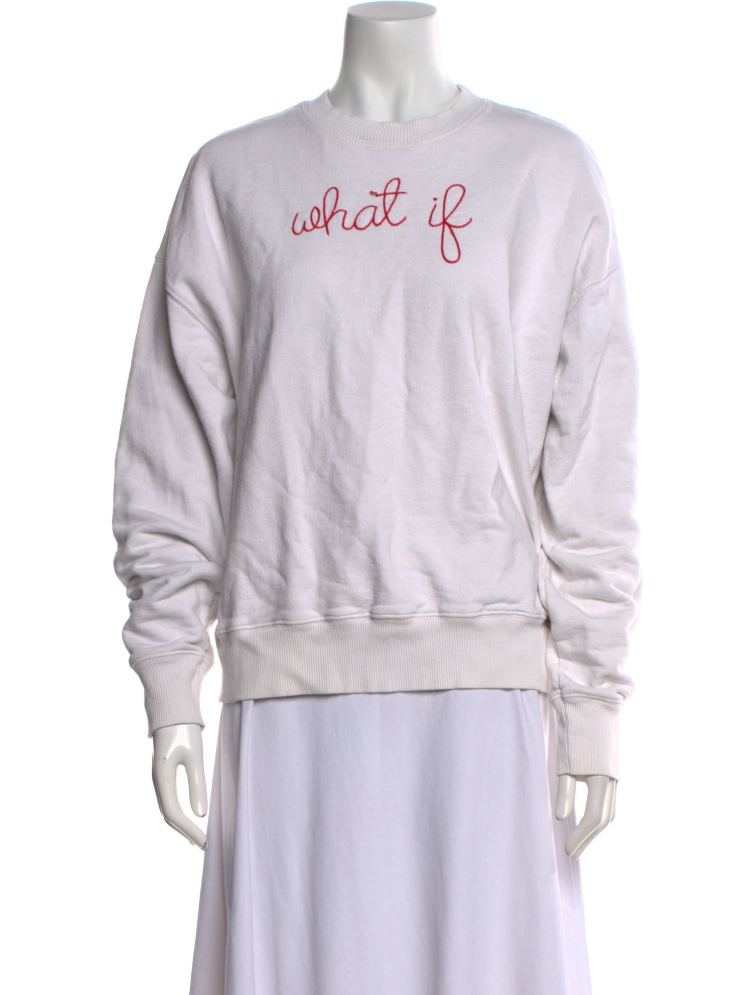 Lingua Franca Graphic Print Crew Neck Sweatshirt