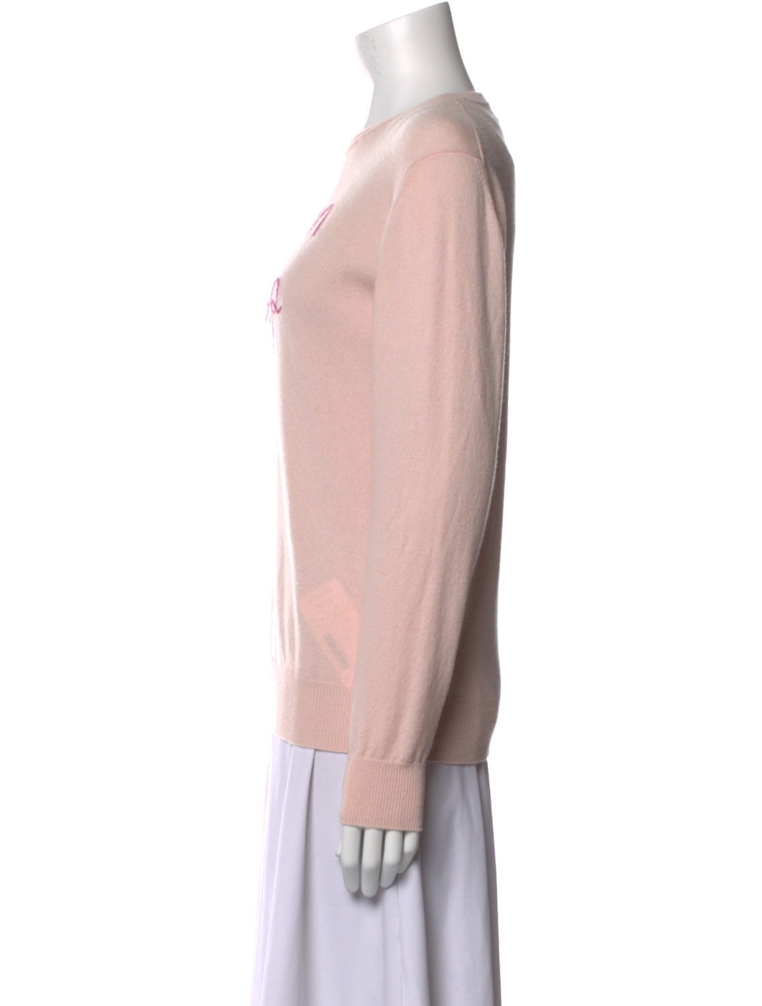 Lingua Franca Cashmere Graphic Print Sweater