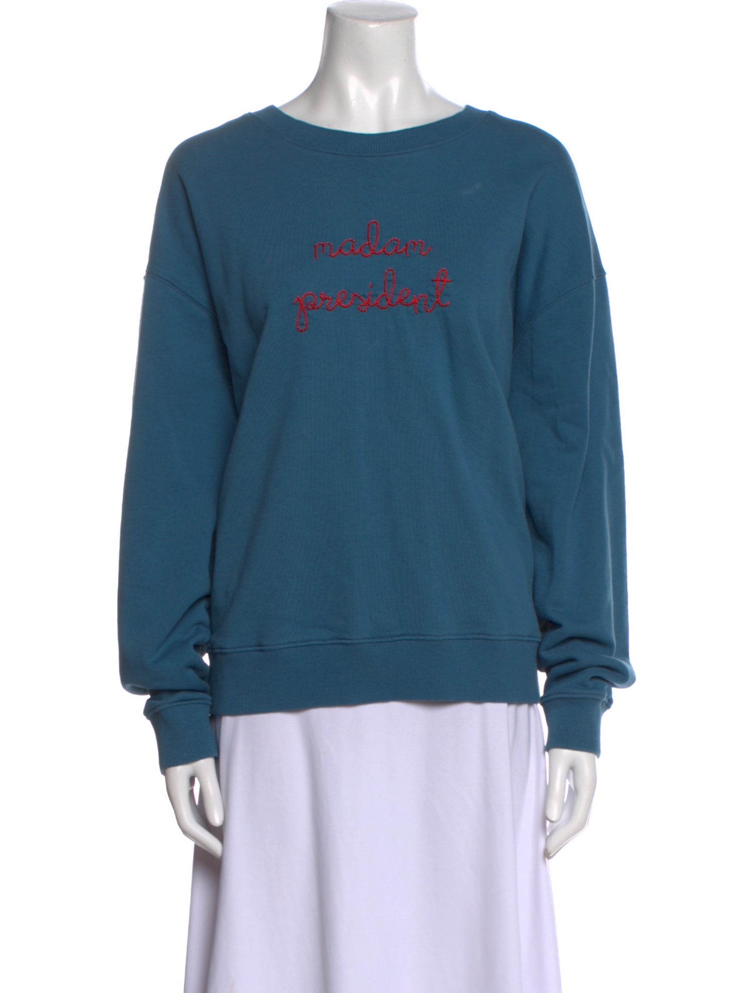 Lingua Franca Graphic Print Crew Neck Sweatshirt