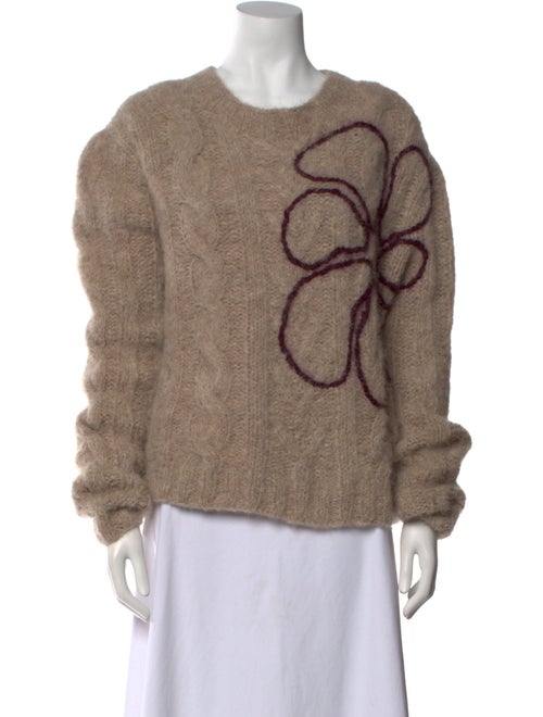 Lingua Franca Alpaca Graphic Print Sweater