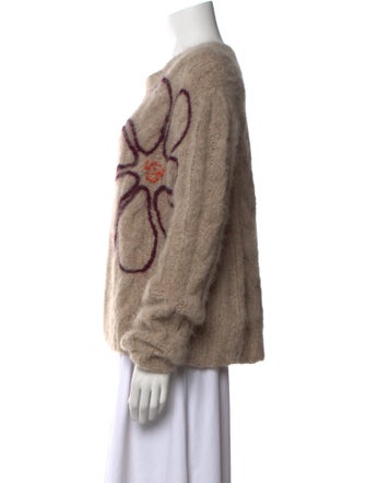 Lingua Franca Alpaca Graphic Print Sweater