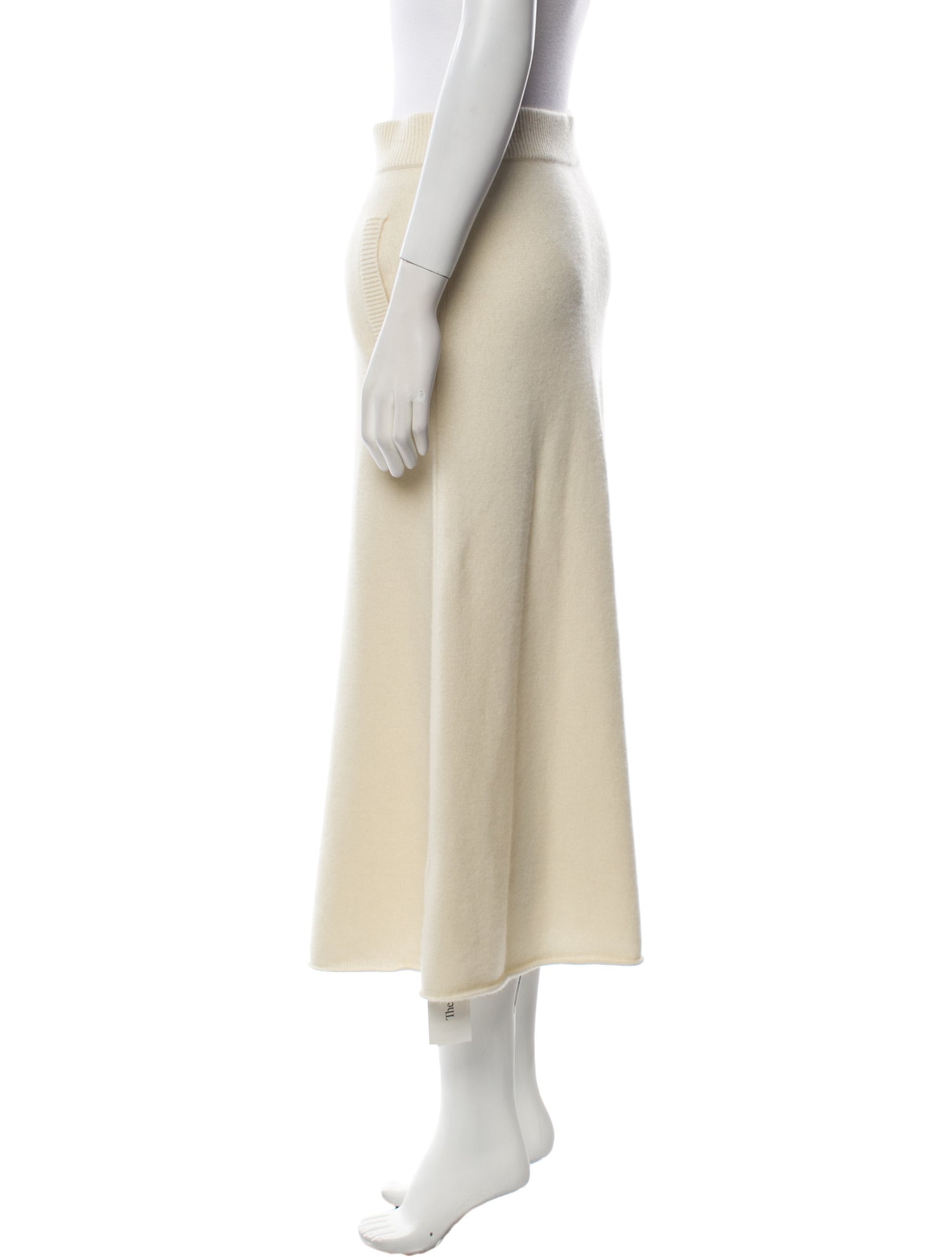 Lingua Franca Cashmere Midi Length Skirt