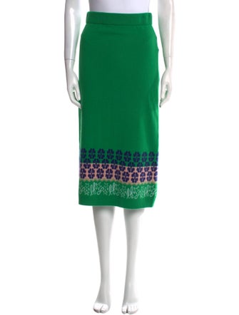 Lingua Franca Cashmere Midi Length Skirt