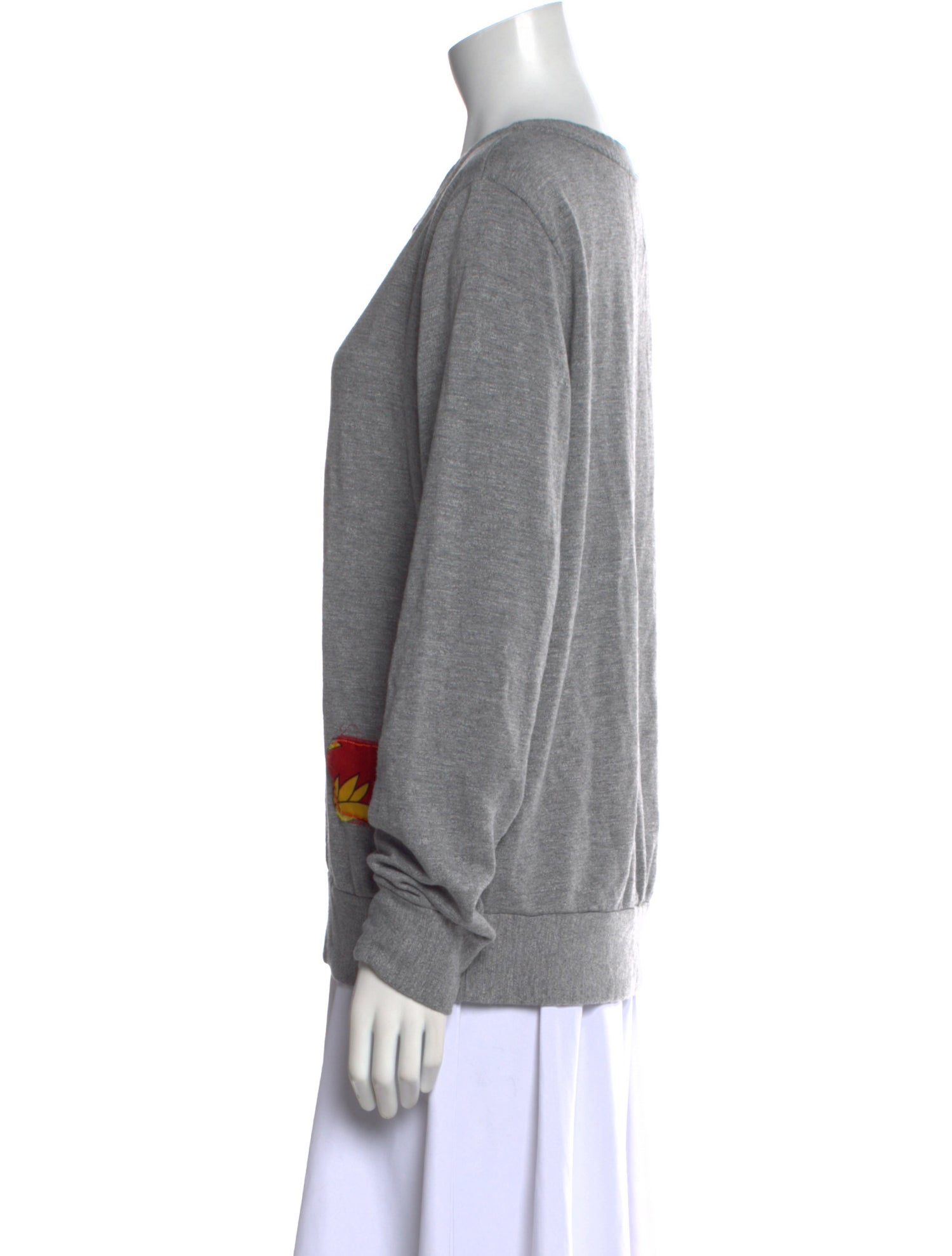 Lingua Franca Cashmere Graphic Print Sweatshirt