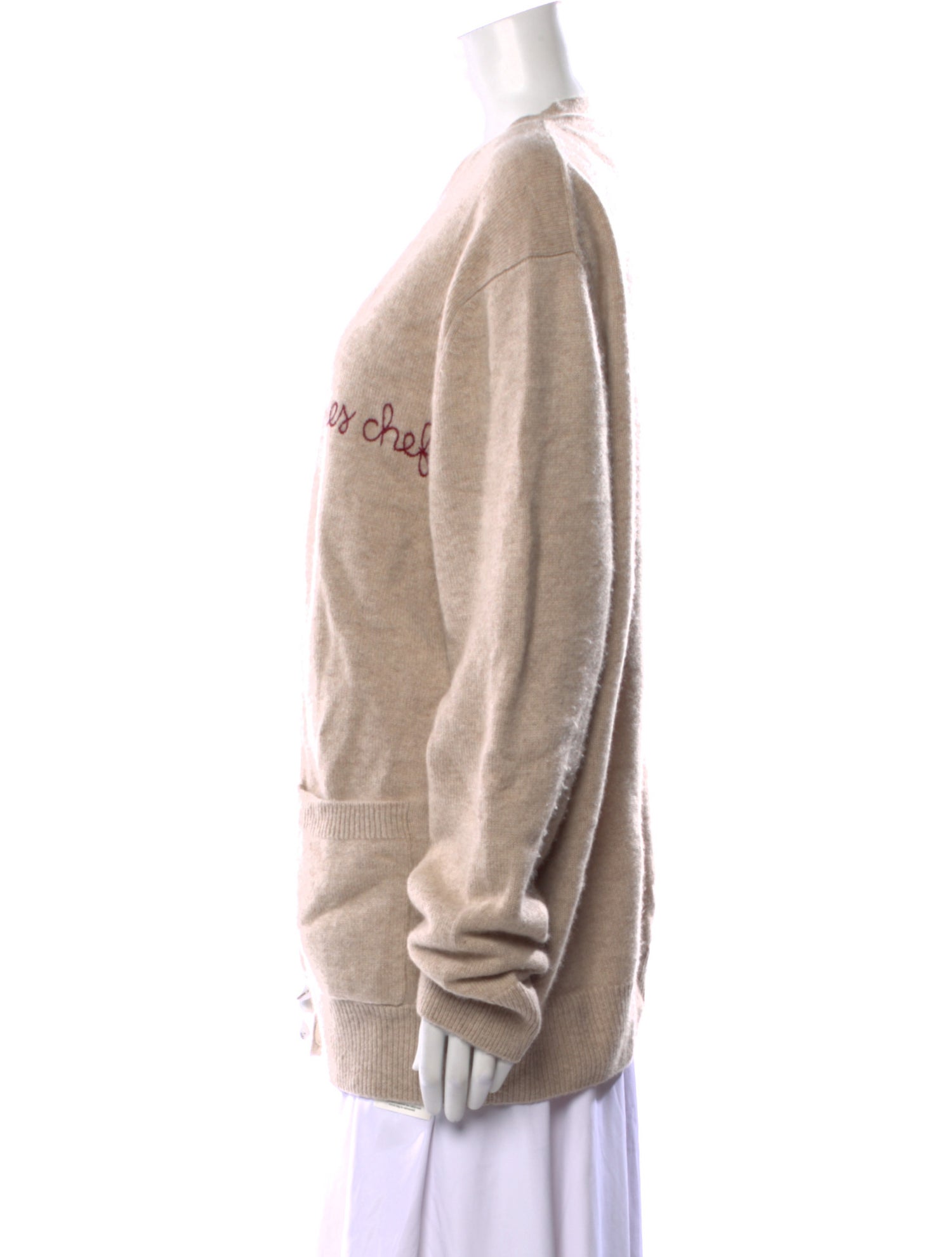 Lingua Franca Cashmere V-Neck Sweater