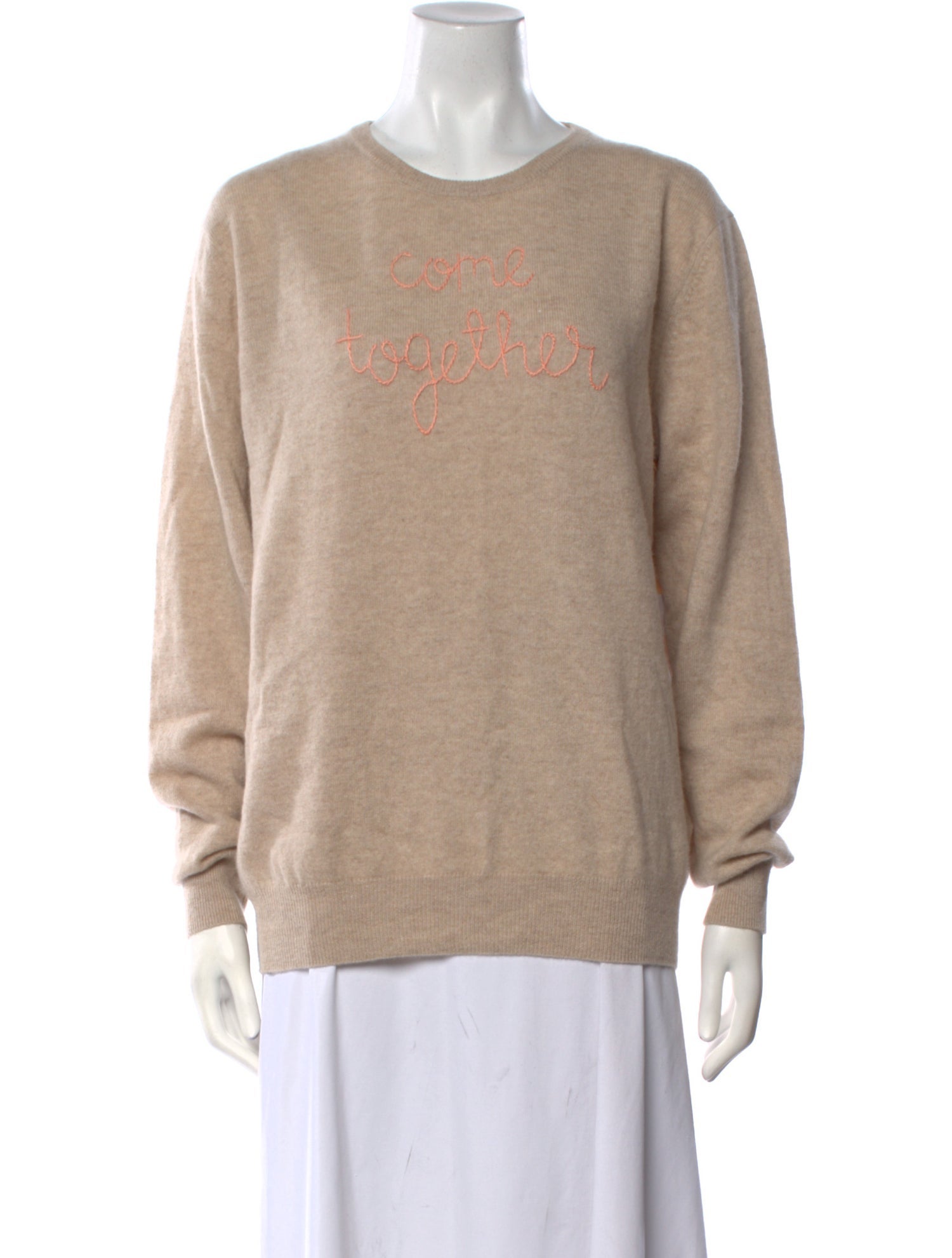 Lingua Franca Cashmere Crew Neck Sweater