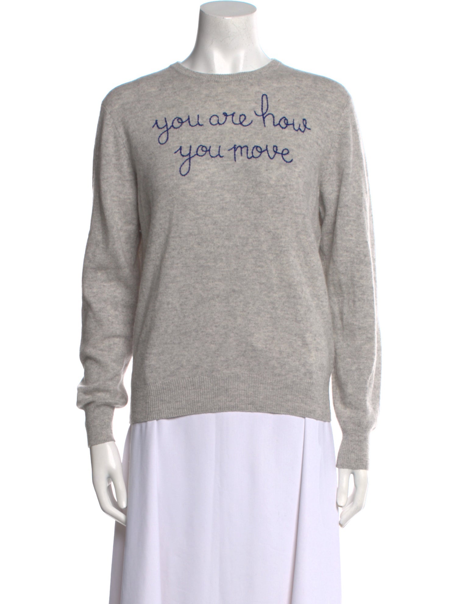 Lingua Franca Cashmere Graphic Print Sweater