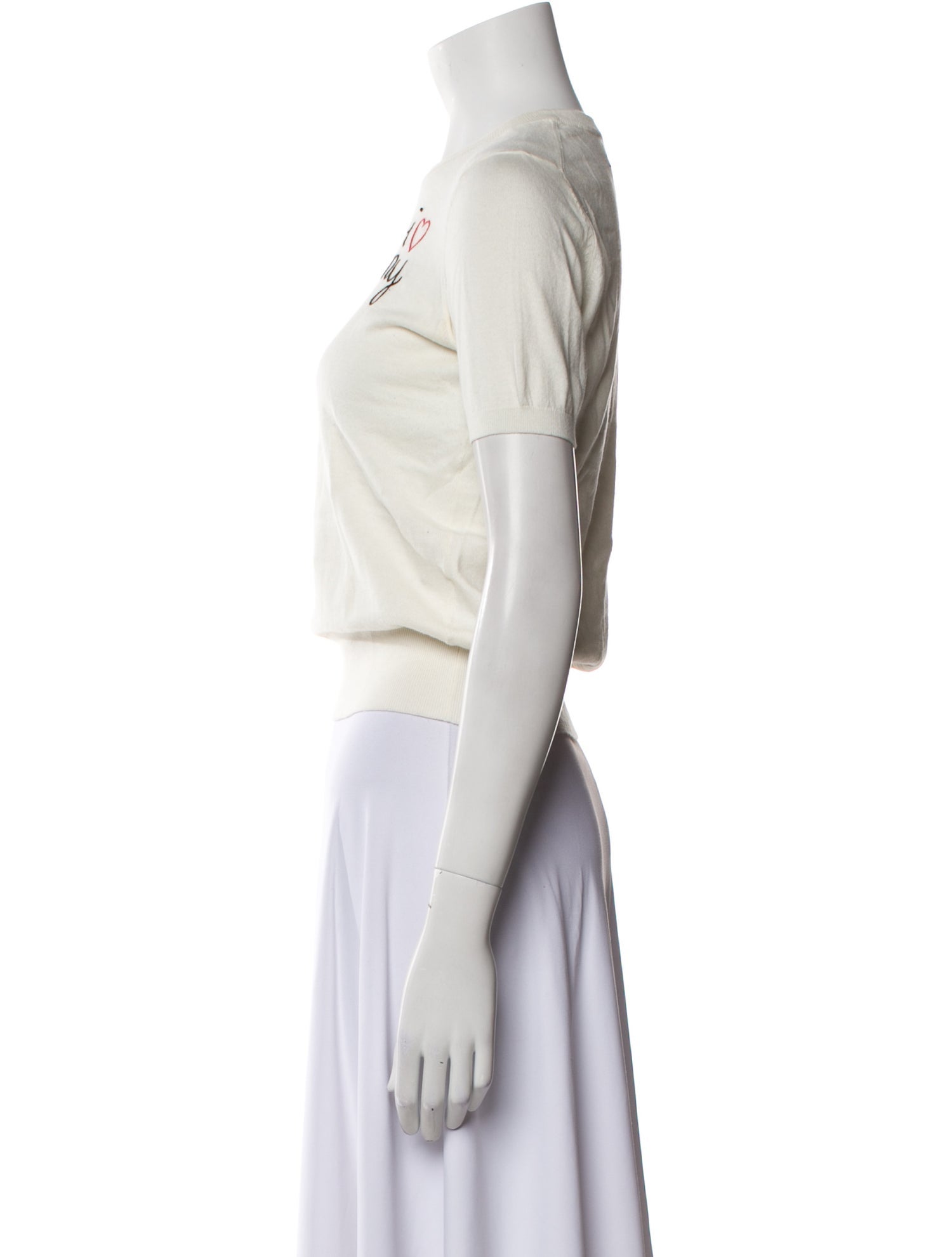 Lingua Franca Crew Neck Short Sleeve Crop Top