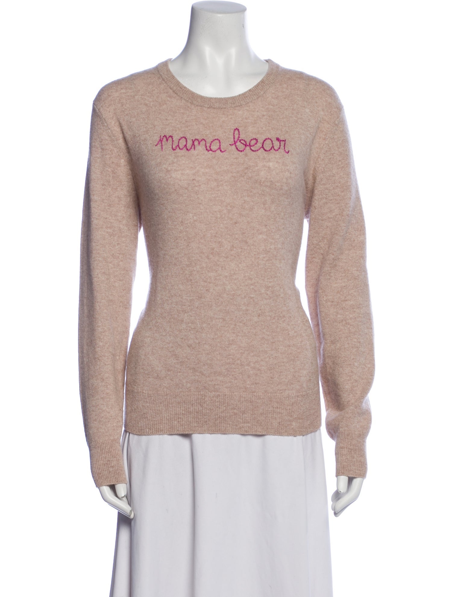 Lingua Franca Cashmere Graphic Print Sweater