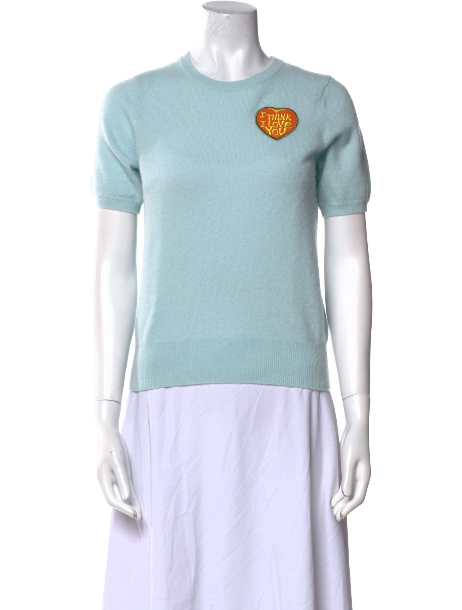 Lingua Franca Cashmere Graphic Print Sweater