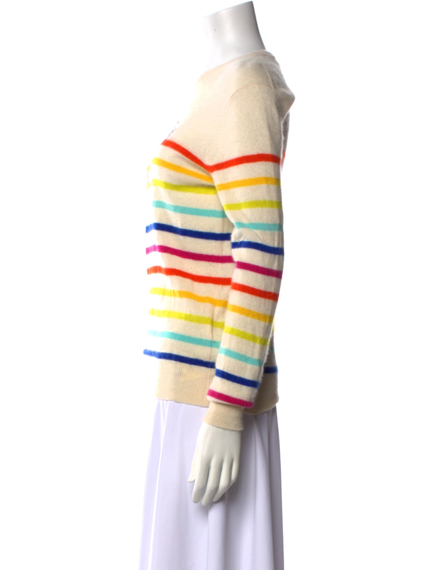 Lingua Franca Cashmere Striped Sweater
