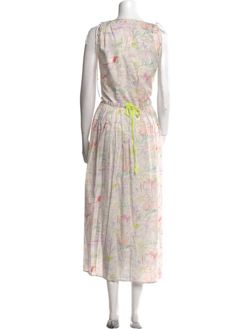 Lingua Franca Floral Print Long Dress