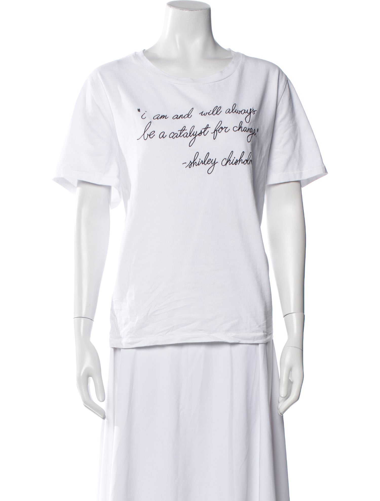 Lingua Franca Graphic Print Scoop Neck T-Shirt