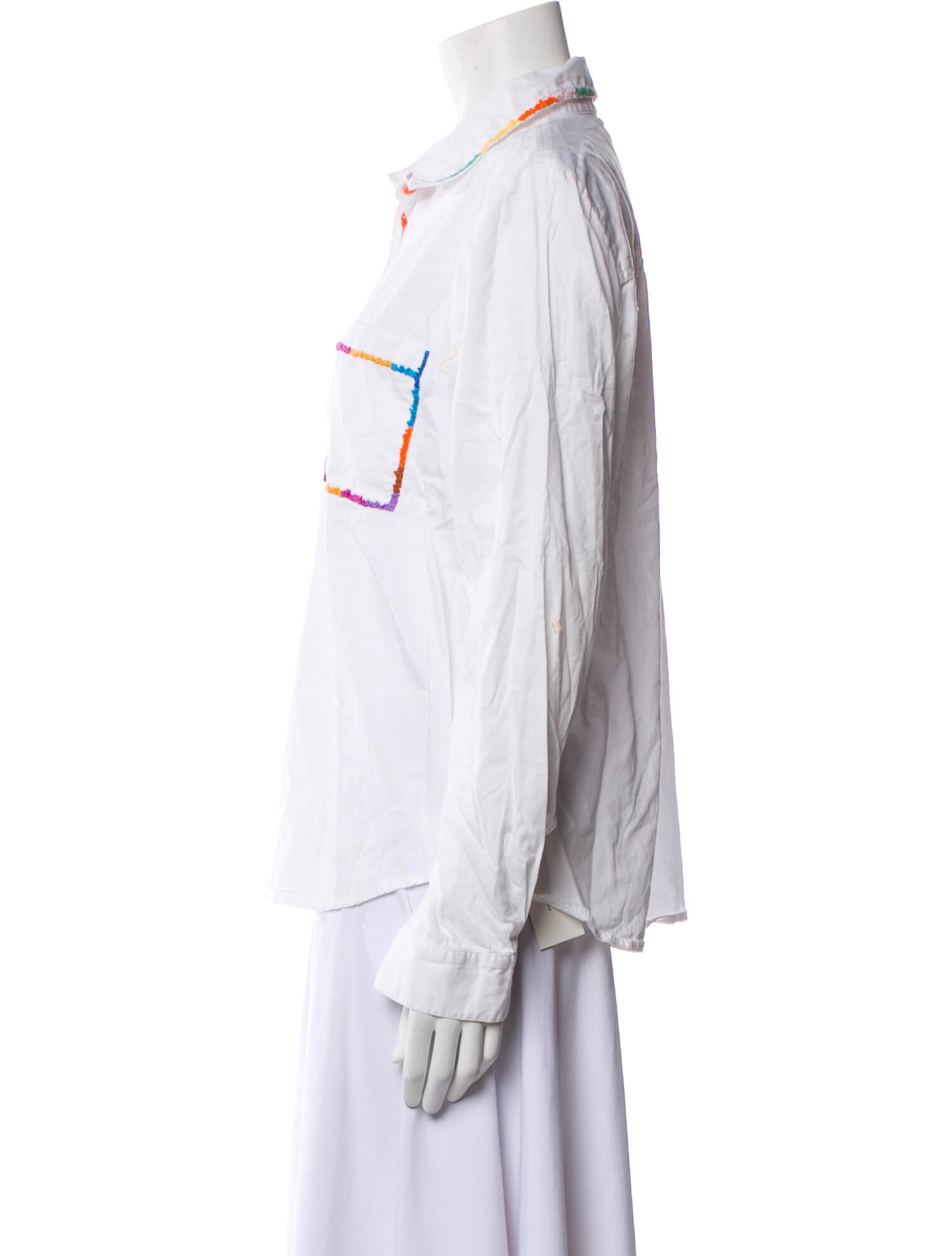 Lingua Franca Long Sleeve Button-Up Top