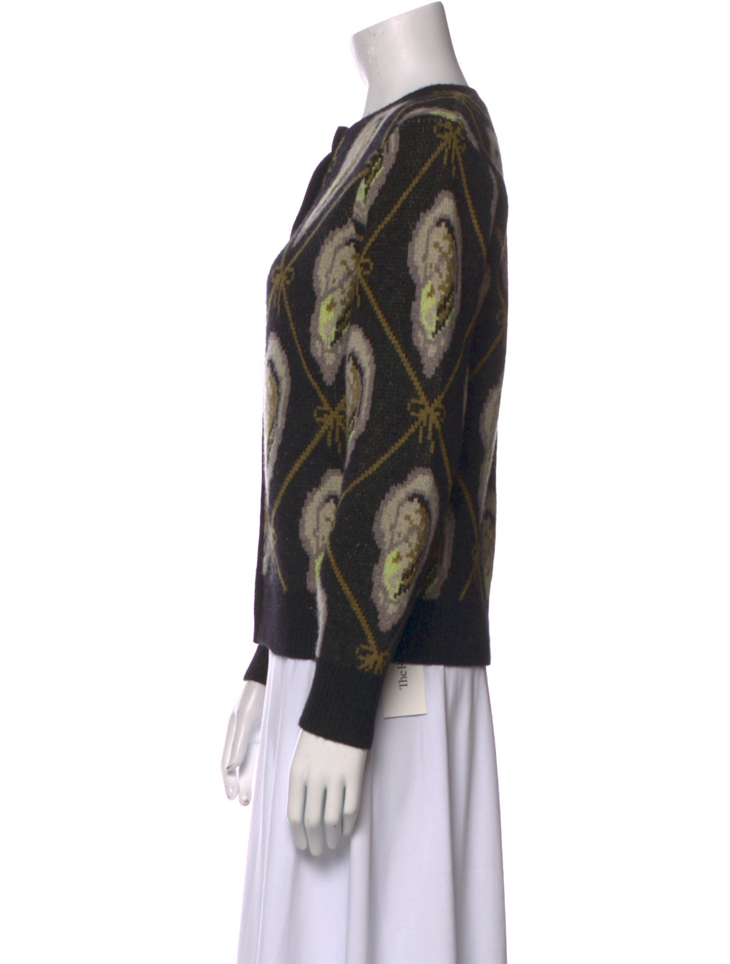 Lingua Franca Wool Printed Sweater