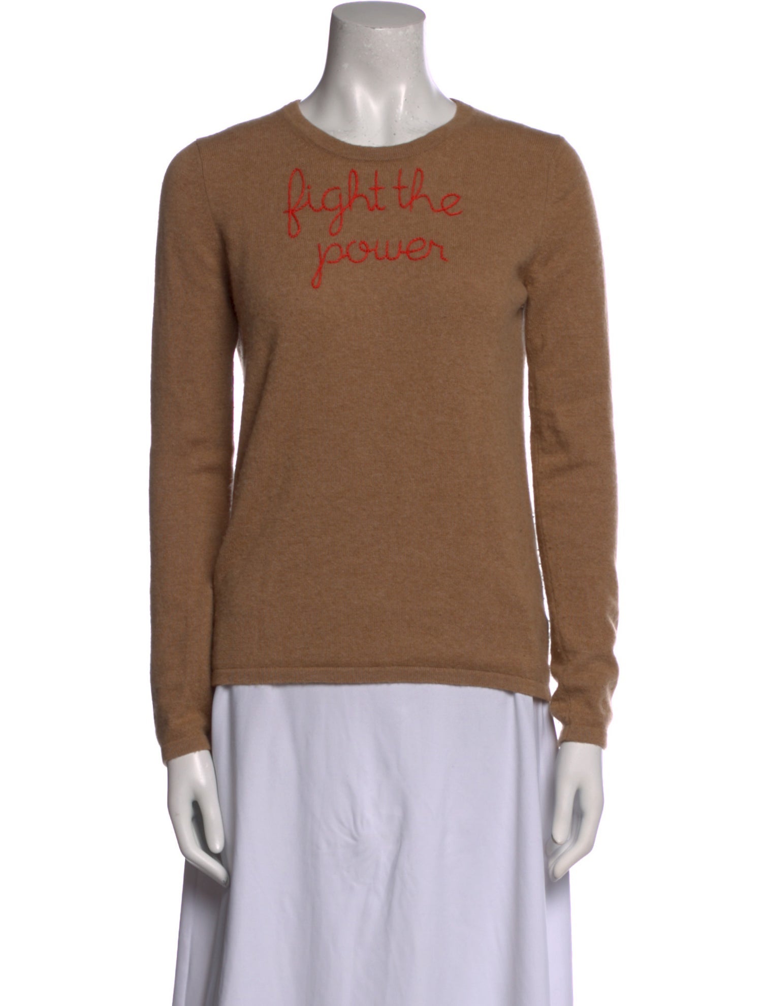 Lingua Franca Cashmere Graphic Print Sweater