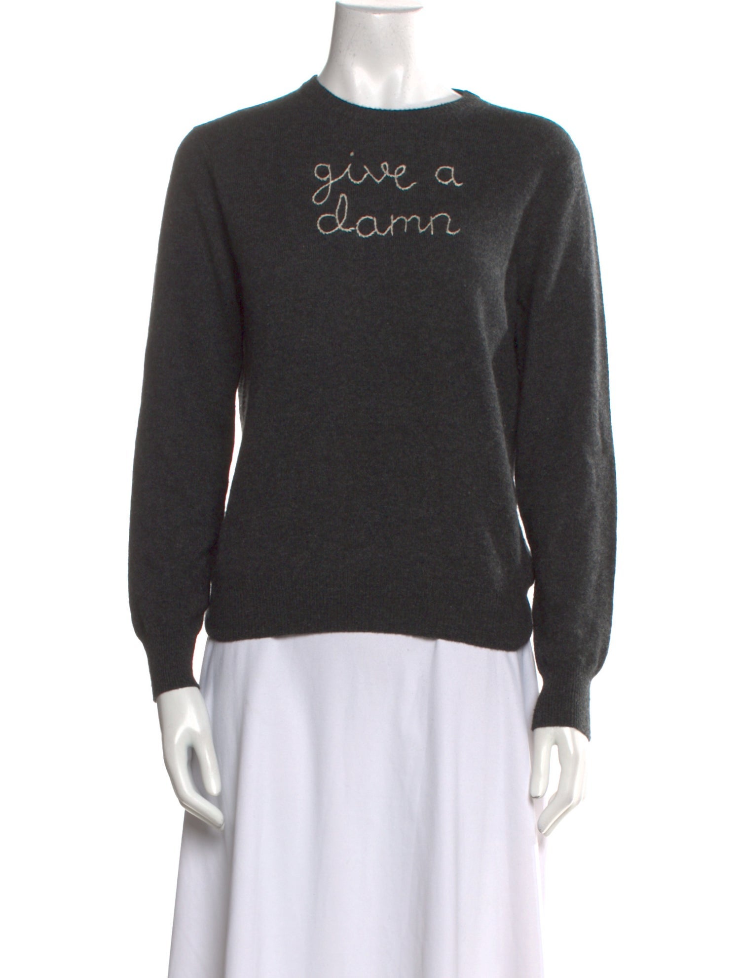 Lingua Franca Cashmere Graphic Print Sweater