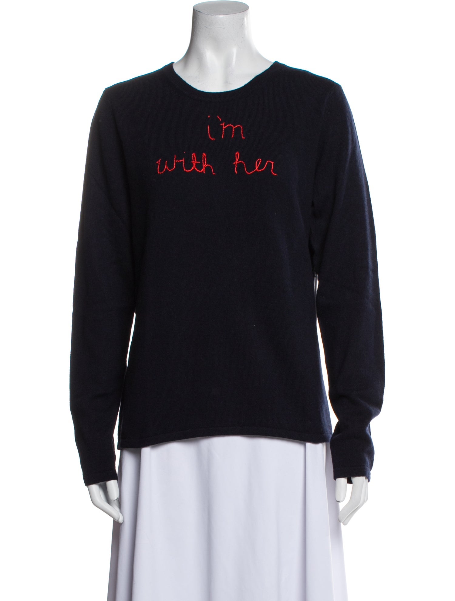 Lingua Franca Cashmere Graphic Print Sweater w/ Tags