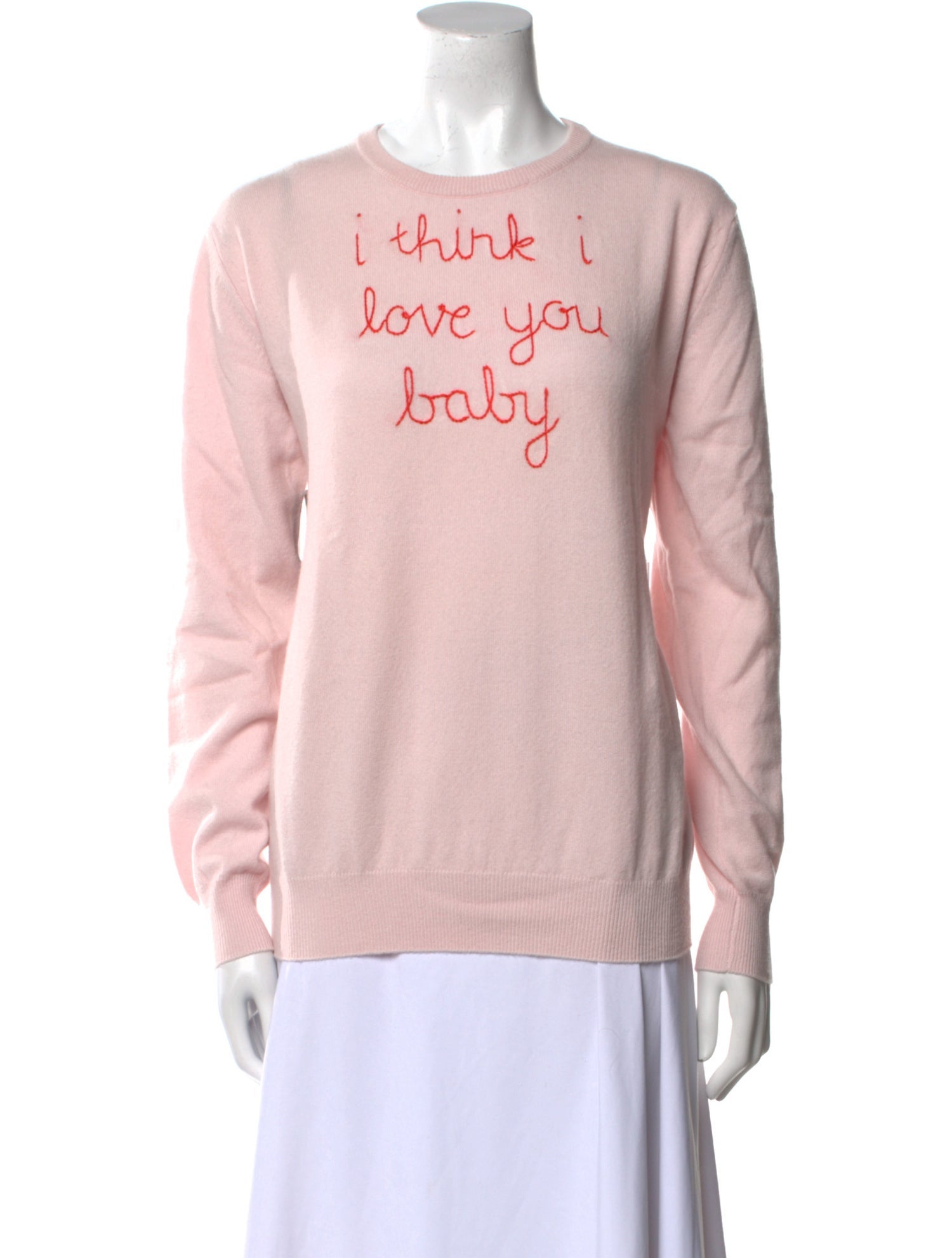 Lingua Franca Cashmere Graphic Print Sweater w/ Tags