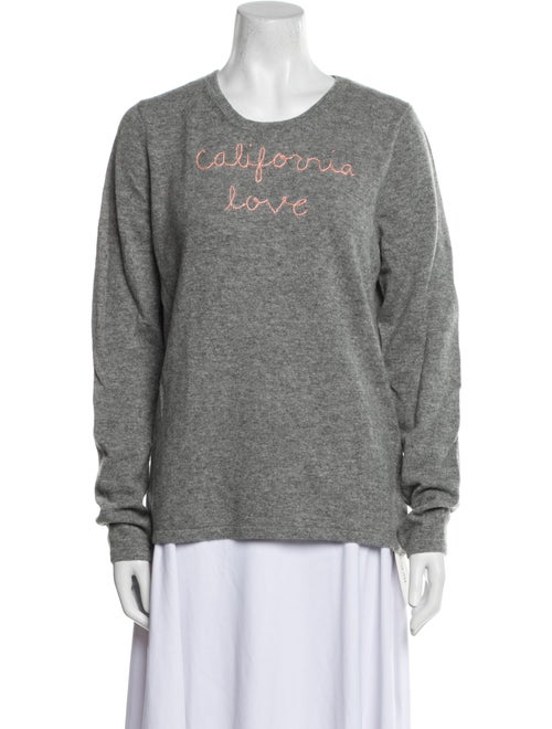Lingua Franca Cashmere Graphic Print Sweater