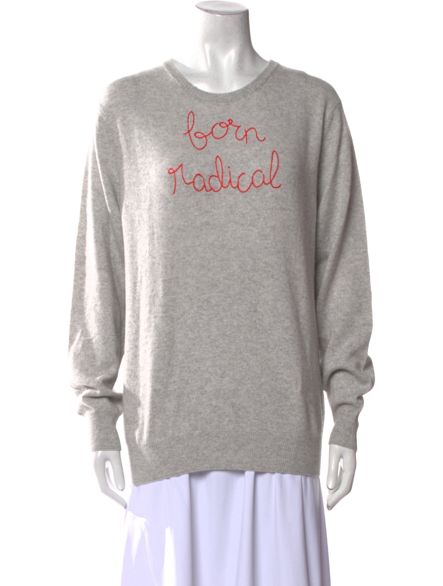 Lingua Franca Cashmere Graphic Print Sweater w/ Tags