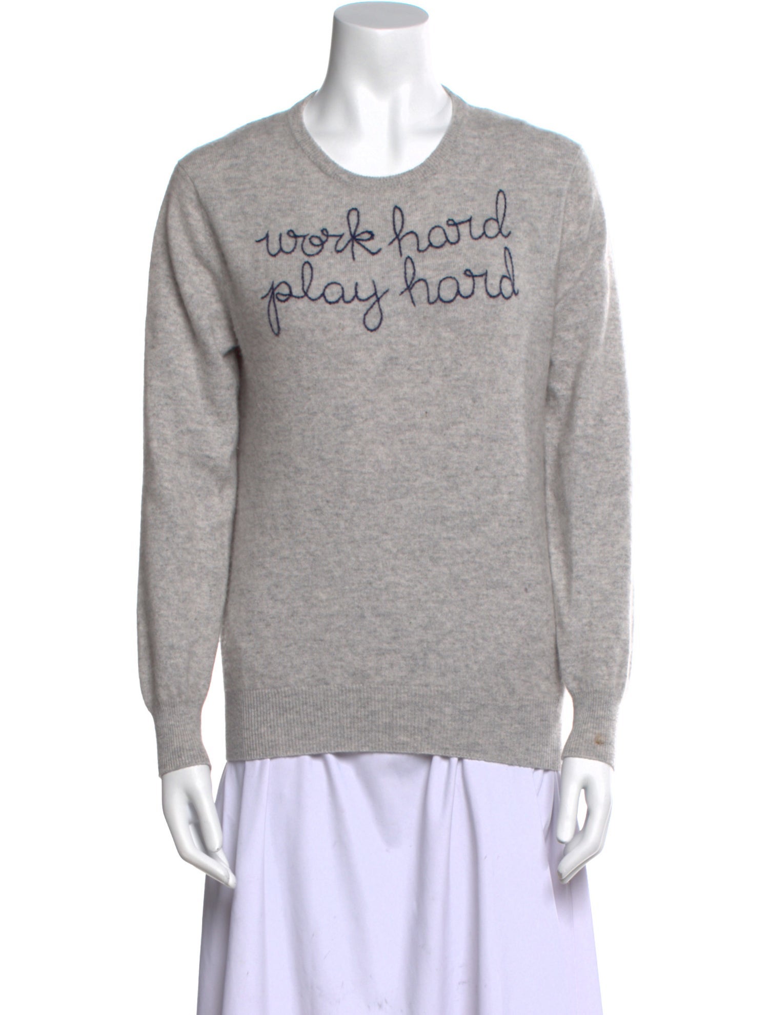 Lingua Franca Cashmere Graphic Print Sweater