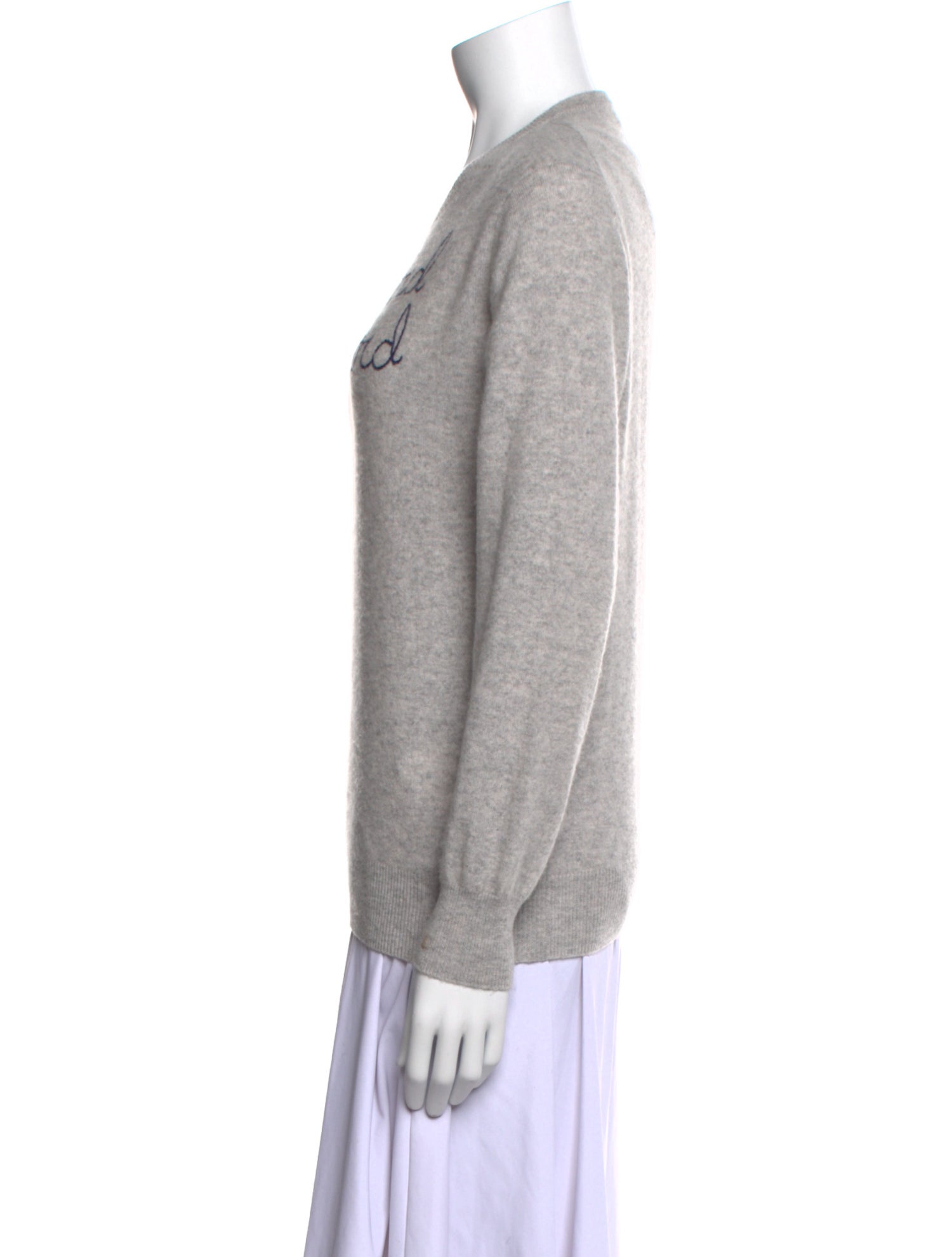 Lingua Franca Cashmere Graphic Print Sweater