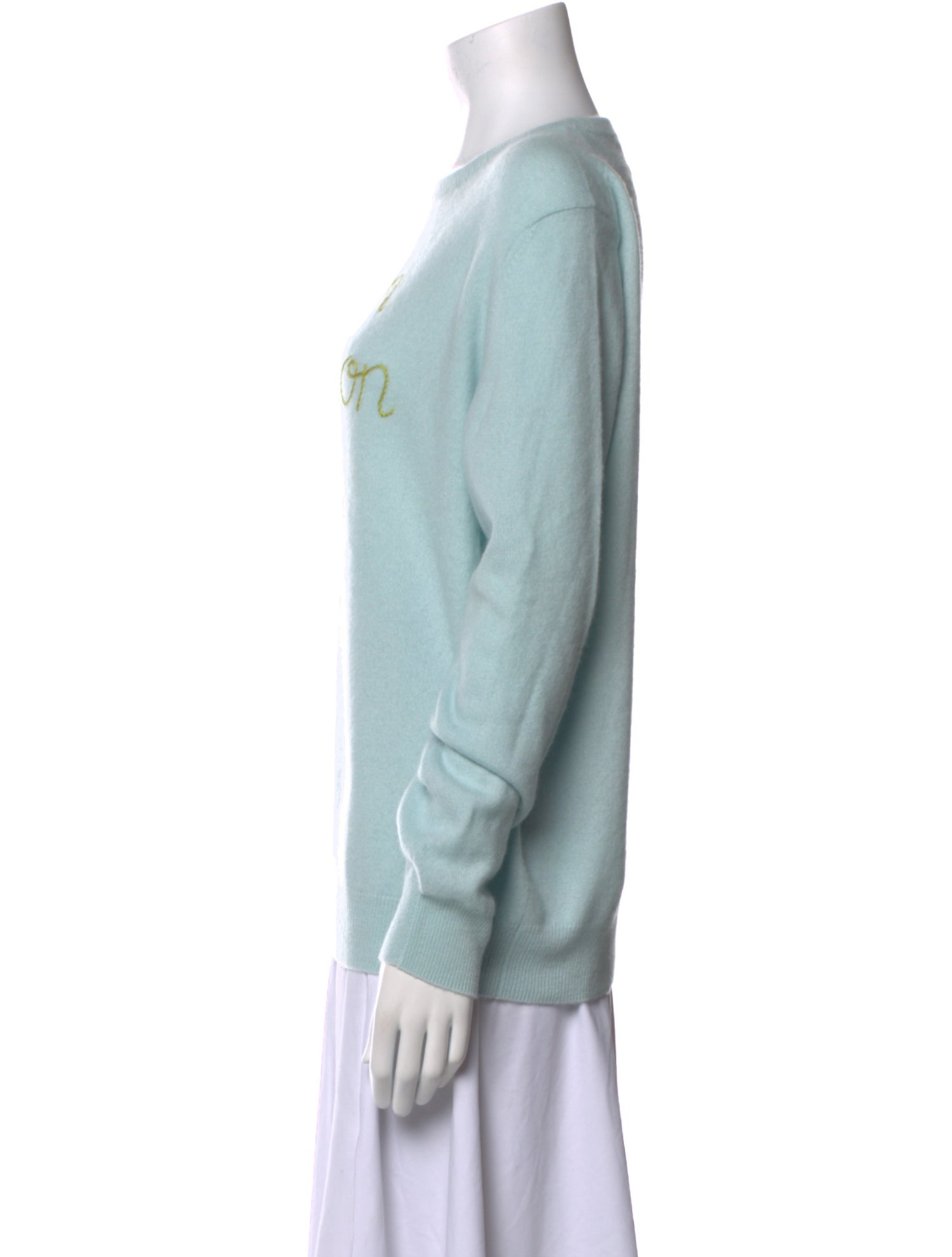 Lingua Franca Cashmere Graphic Print Sweater