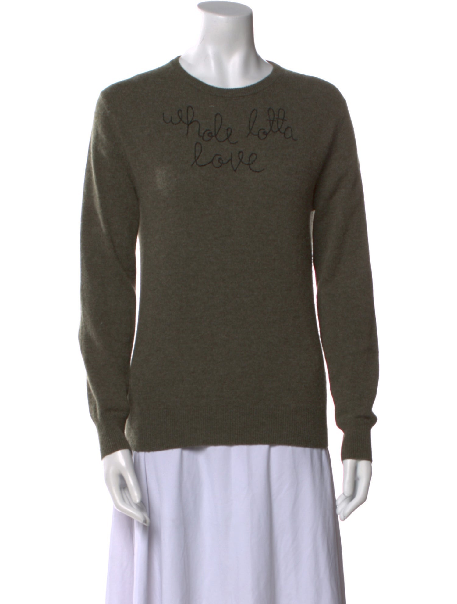 Lingua Franca Cashmere Graphic Print Sweater
