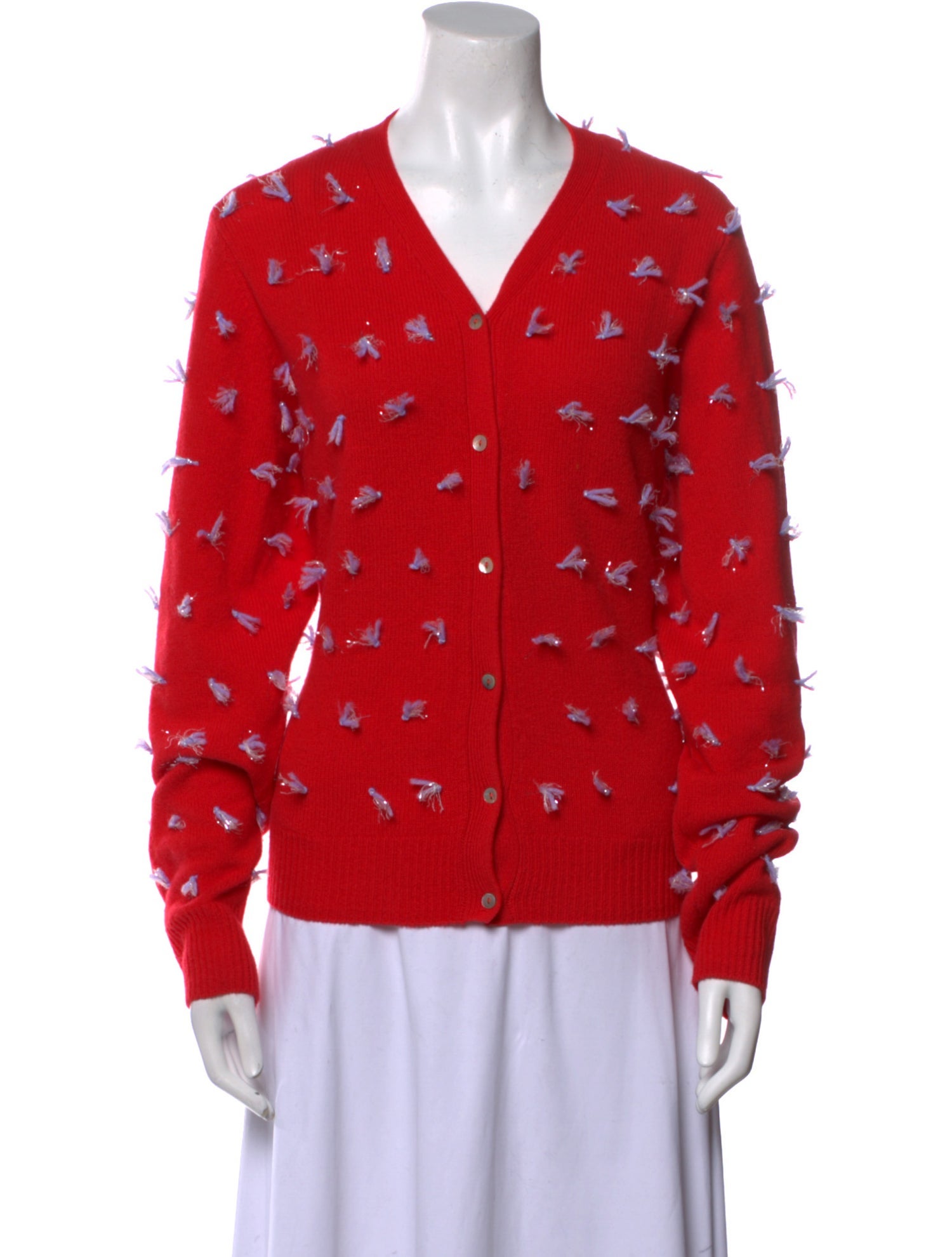 Lingua Franca Wool Printed Sweater