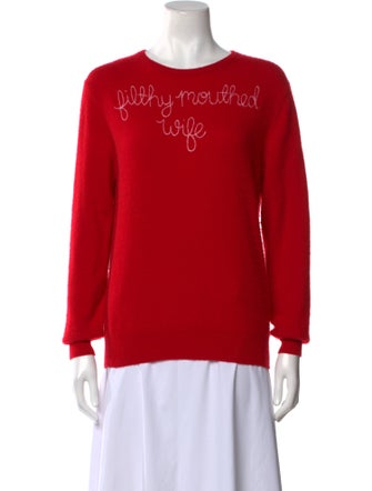 Lingua Franca Cashmere Crew Neck Sweater
