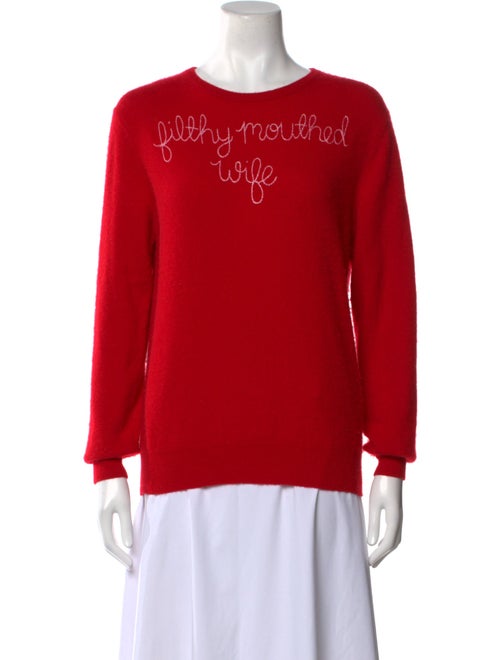 Lingua Franca Cashmere Crew Neck Sweater