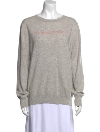 Lingua Franca Cashmere Crew Neck Sweater