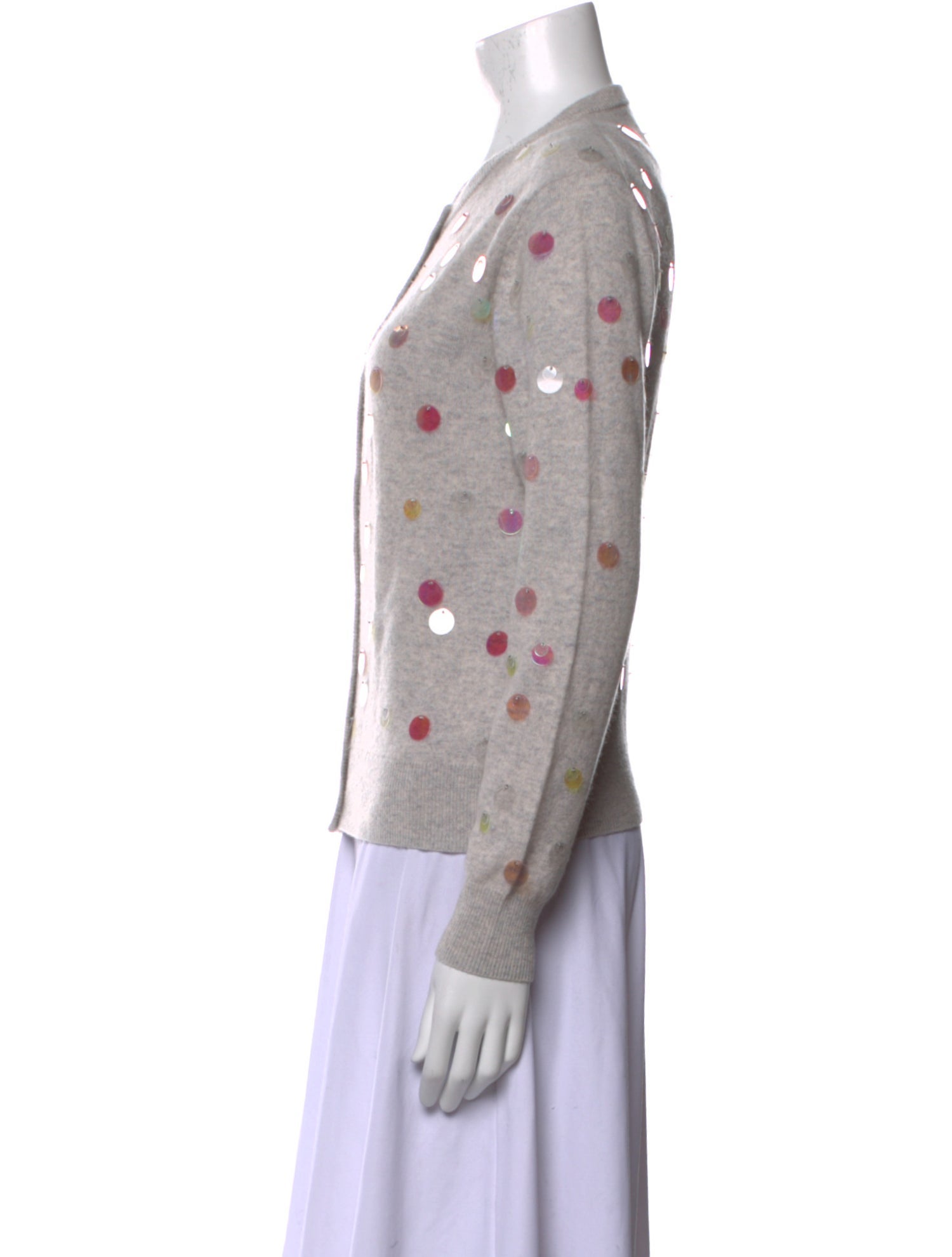 Lingua Franca Cashmere Printed Sweater w/ Tags