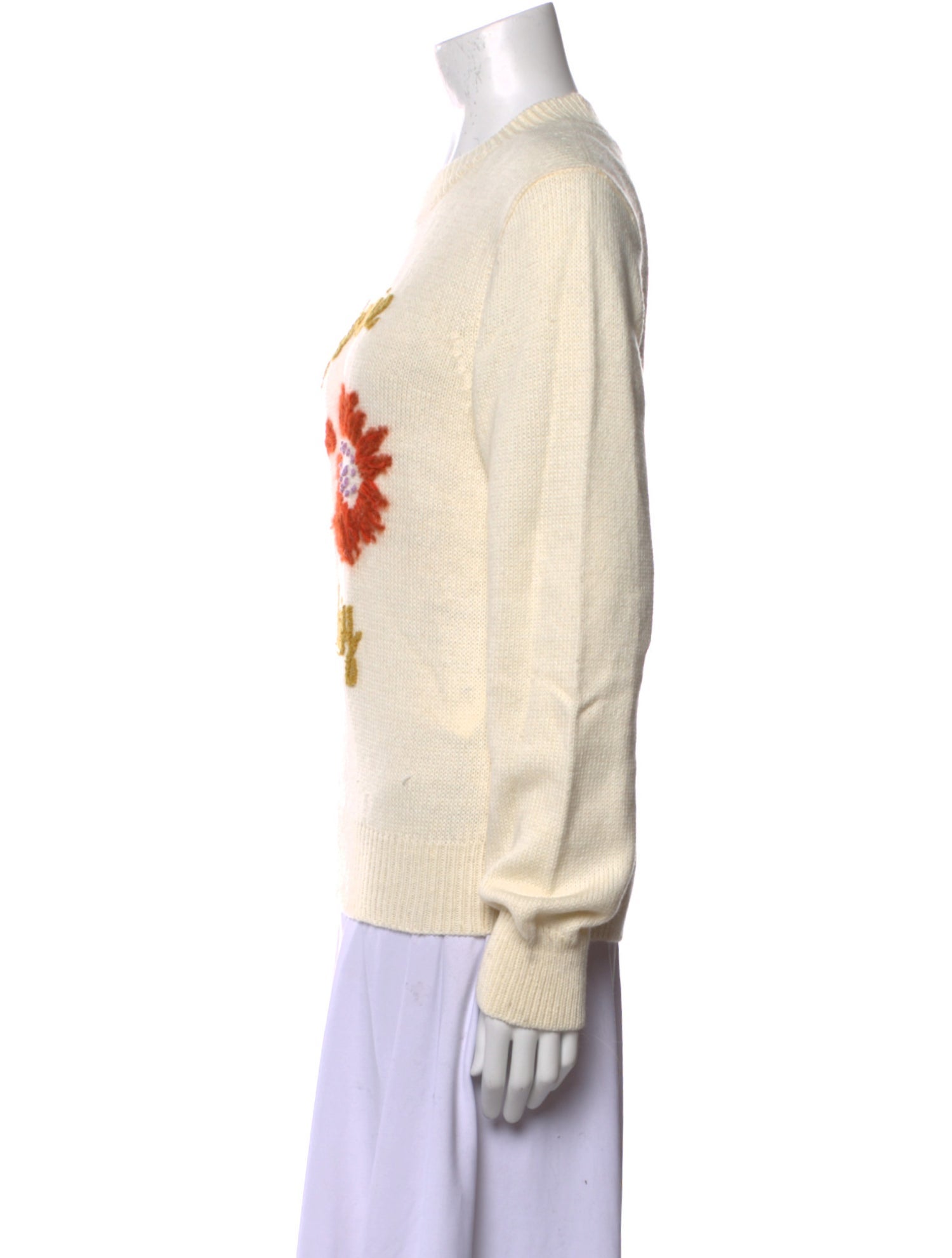 Lingua Franca Graphic Print Crew Neck Sweater w/ Tags