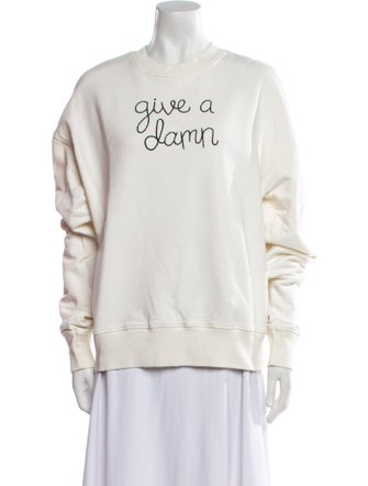 Lingua Franca Graphic Print Crew Neck Sweatshirt