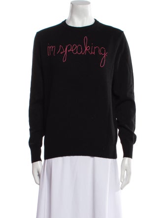 Lingua Franca Cashmere Graphic Print Sweater