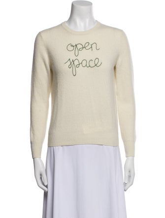 Lingua Franca Cashmere Graphic Print Sweater