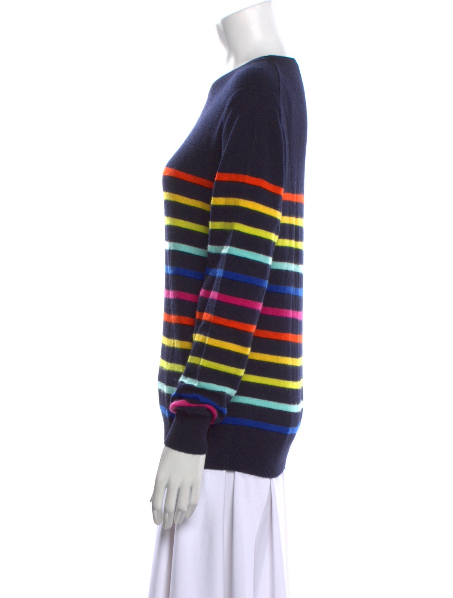 Lingua Franca Cashmere Striped Sweater