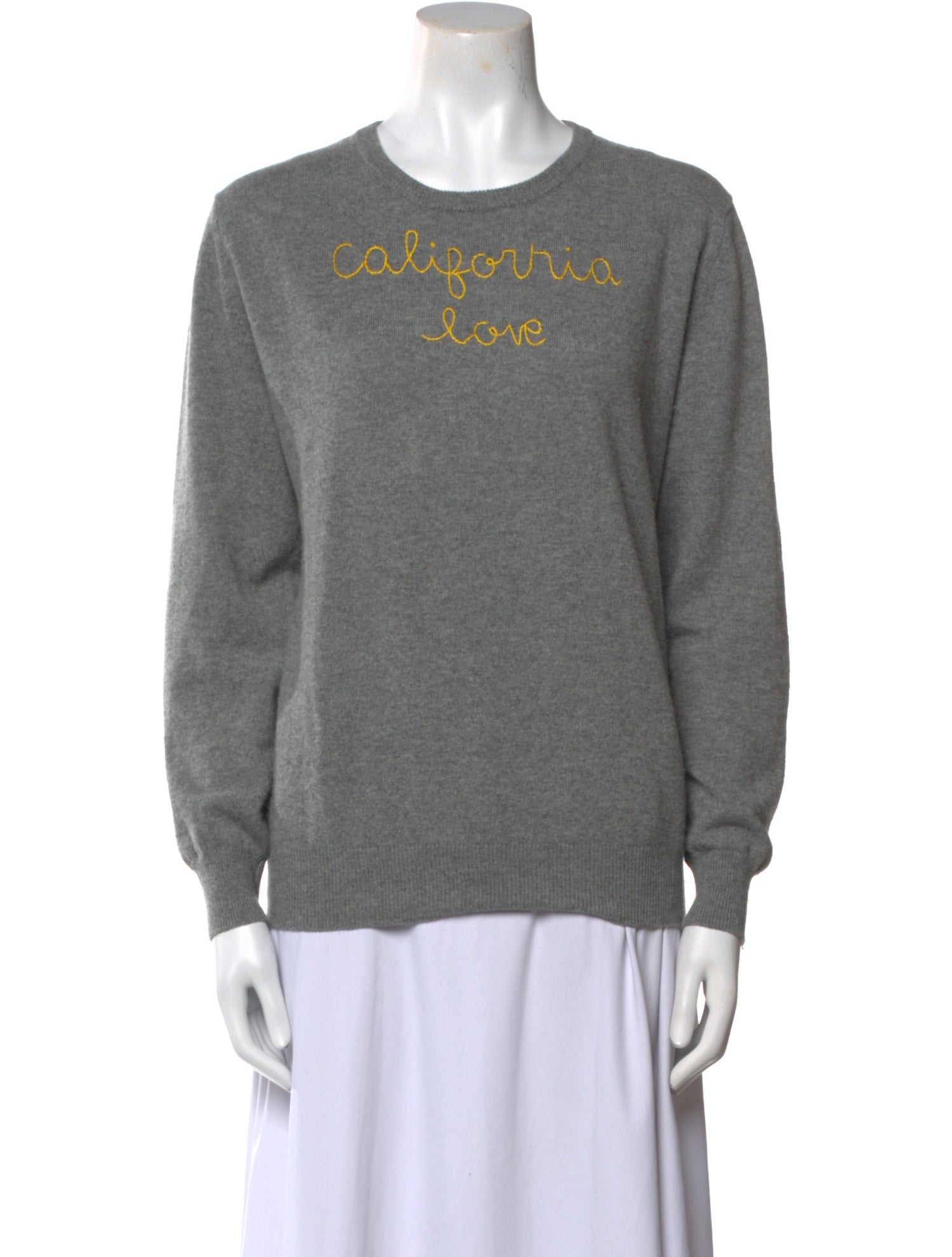 Lingua Franca Cashmere Graphic Print Sweater