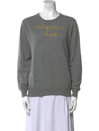 Lingua Franca Cashmere Graphic Print Sweater