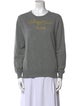 Lingua Franca Cashmere Graphic Print Sweater