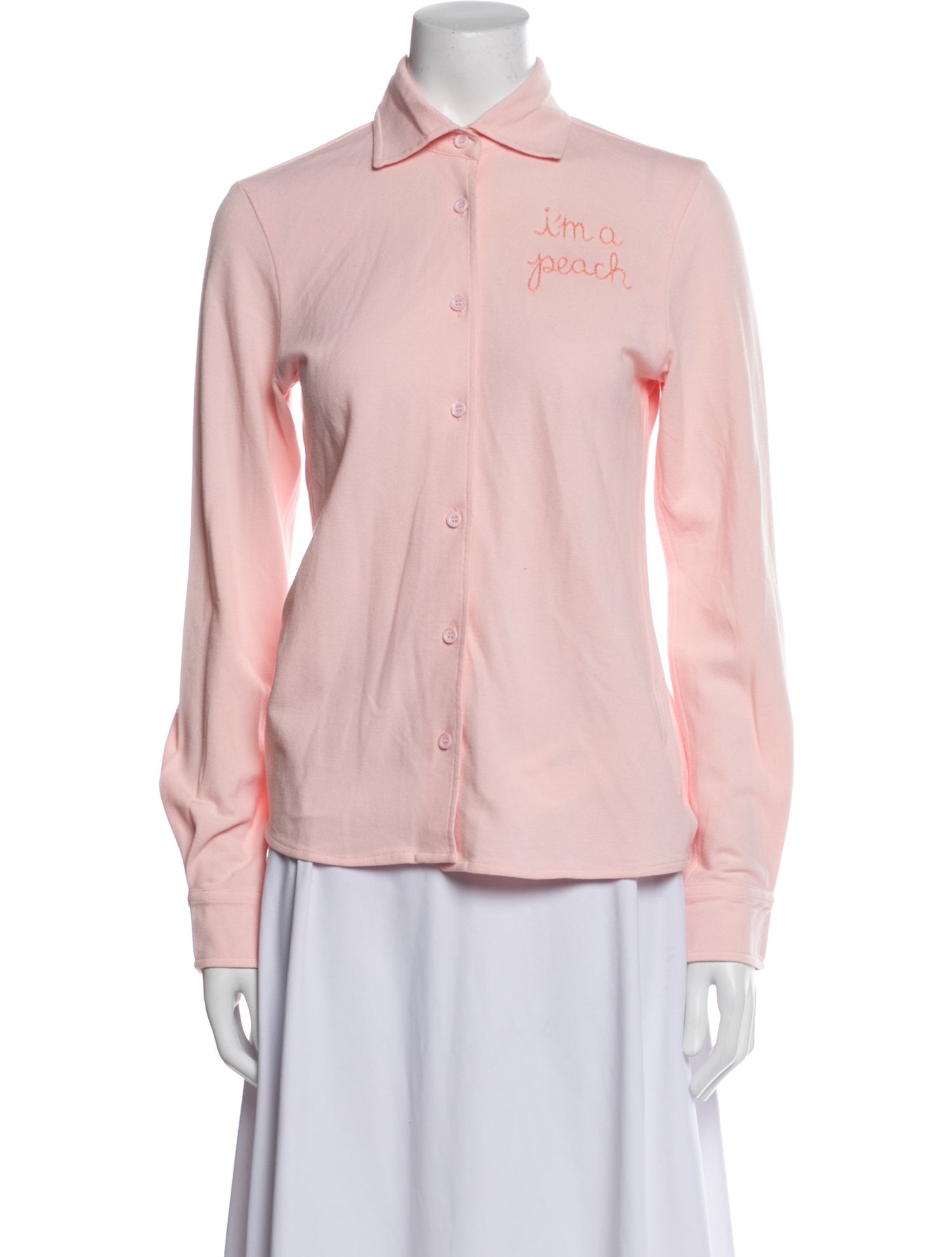 Lingua Franca Long Sleeve Button-Up Top