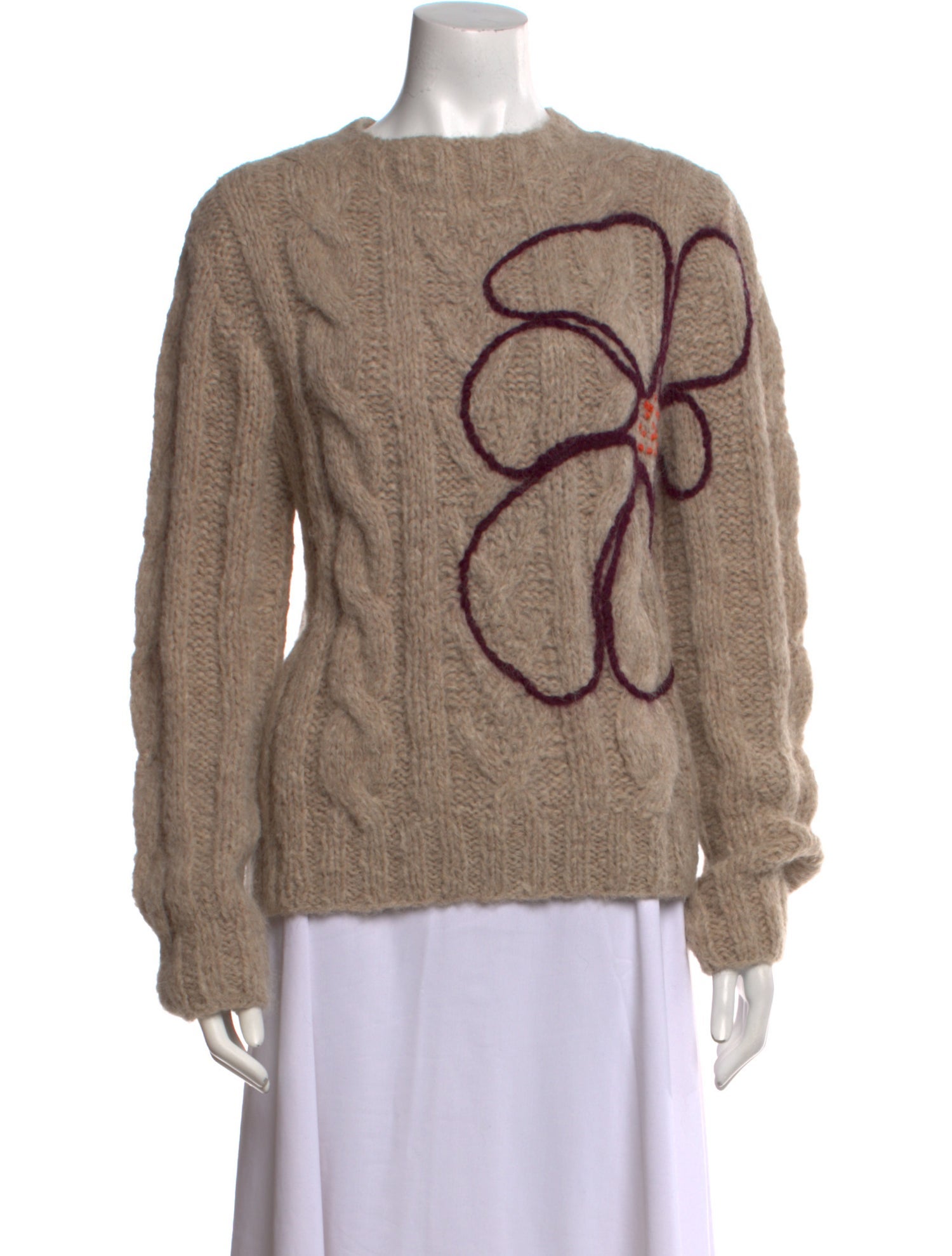 Lingua Franca Alpaca Crew Neck Sweater w/ Tags
