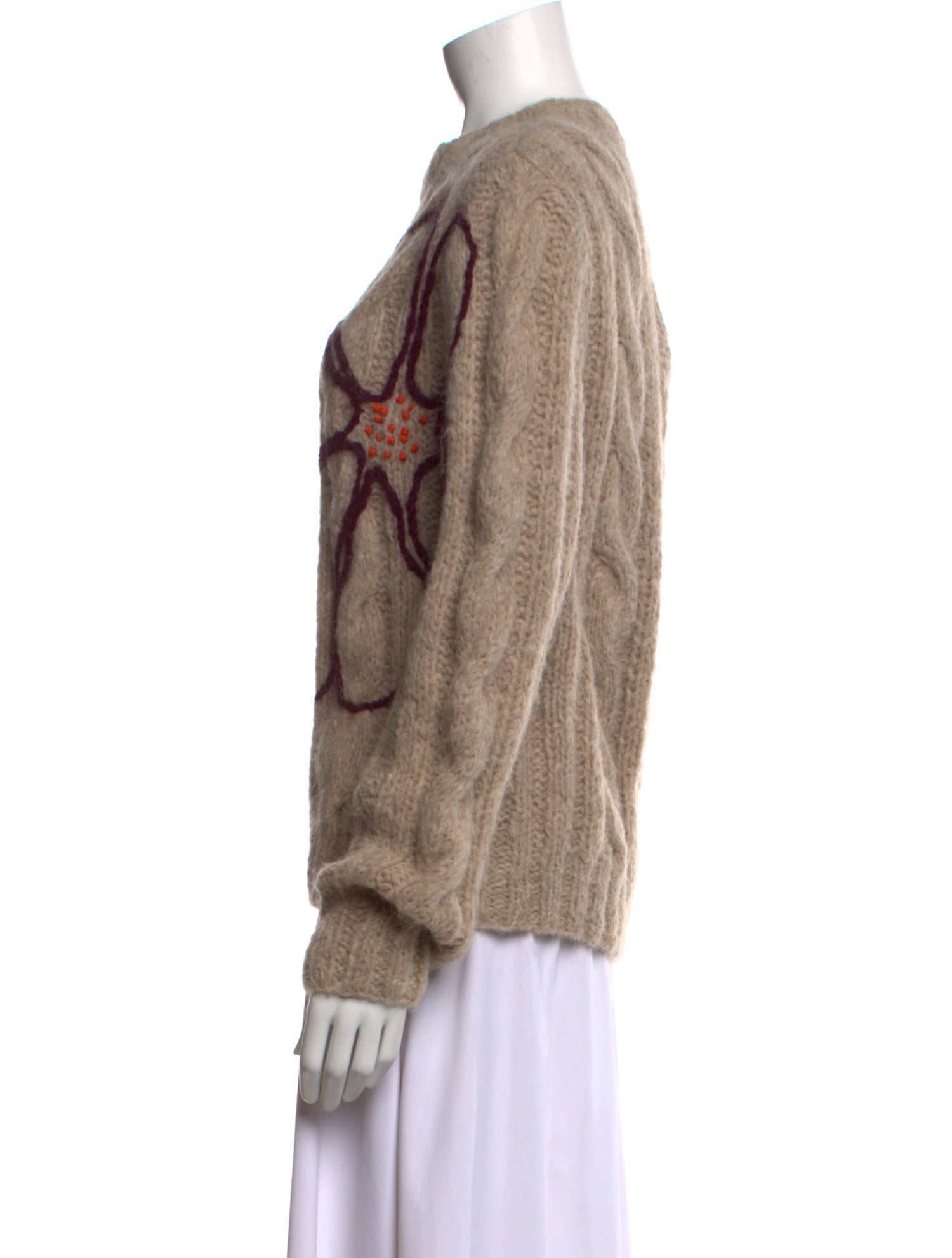 Lingua Franca Alpaca Crew Neck Sweater w/ Tags